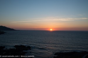 Puesta de sol en Baiona