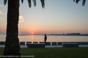 Puesta de sol en Ría de Arousa